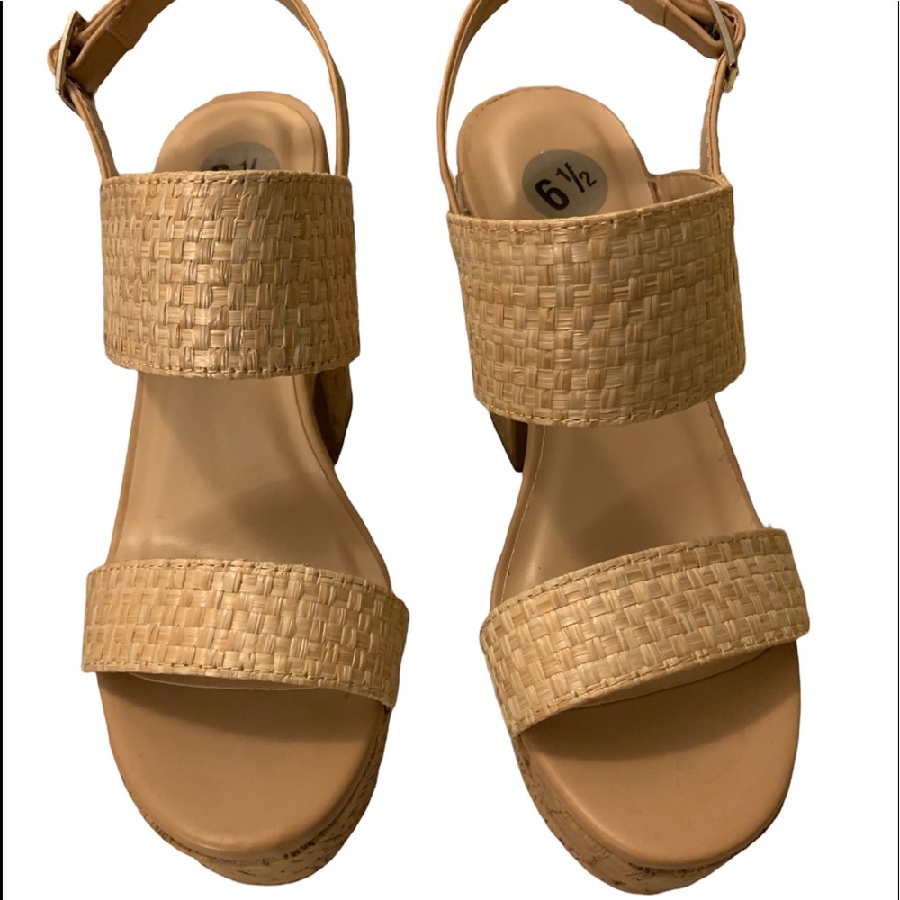 Platform Woven Wedges